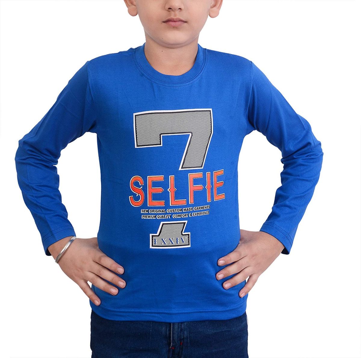 Malvina Boy's Full Sleeve Cotton Tshirts for Kids (Pack of 6) (Multicolor, 2-3 Year) - Image 2