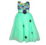 Arshia Fashions Girl's Blended Empire Waist Maxi Dress