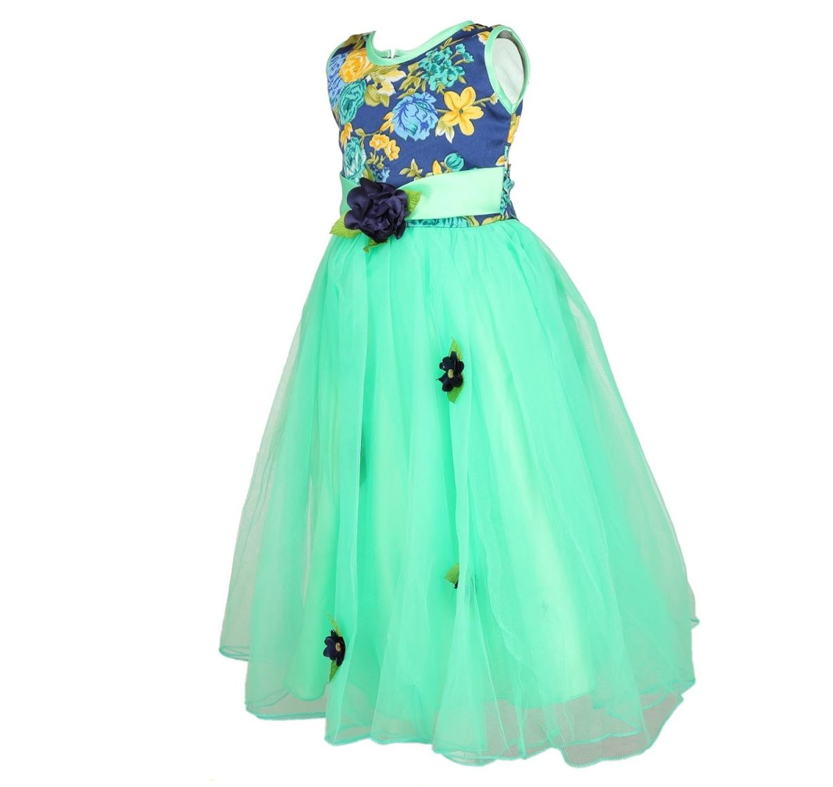 Arshia Fashions Girl's Blended Empire Waist Maxi Dress - Image 3