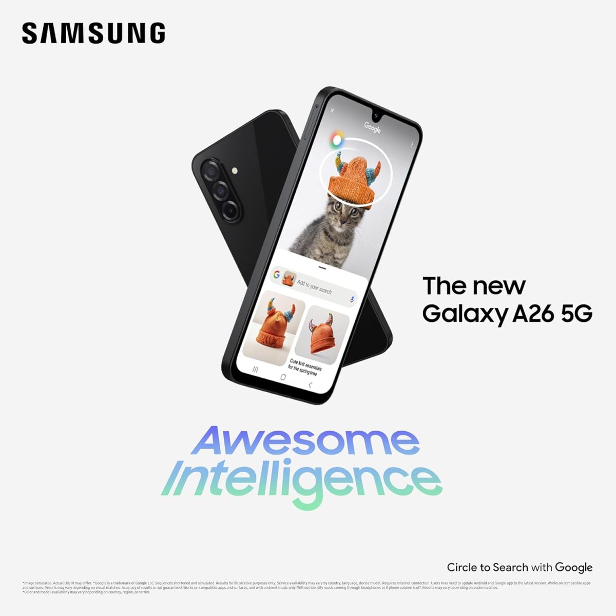 Samsung Galaxy A26 5G (Awesome Black, 8GB, 256GB) | Awesome Intelligence (AI) | Circle to Search | Gemini Live | FHD+ sAMOLED Display | 50MP OIS Camera | IP67 Rated - Image 4