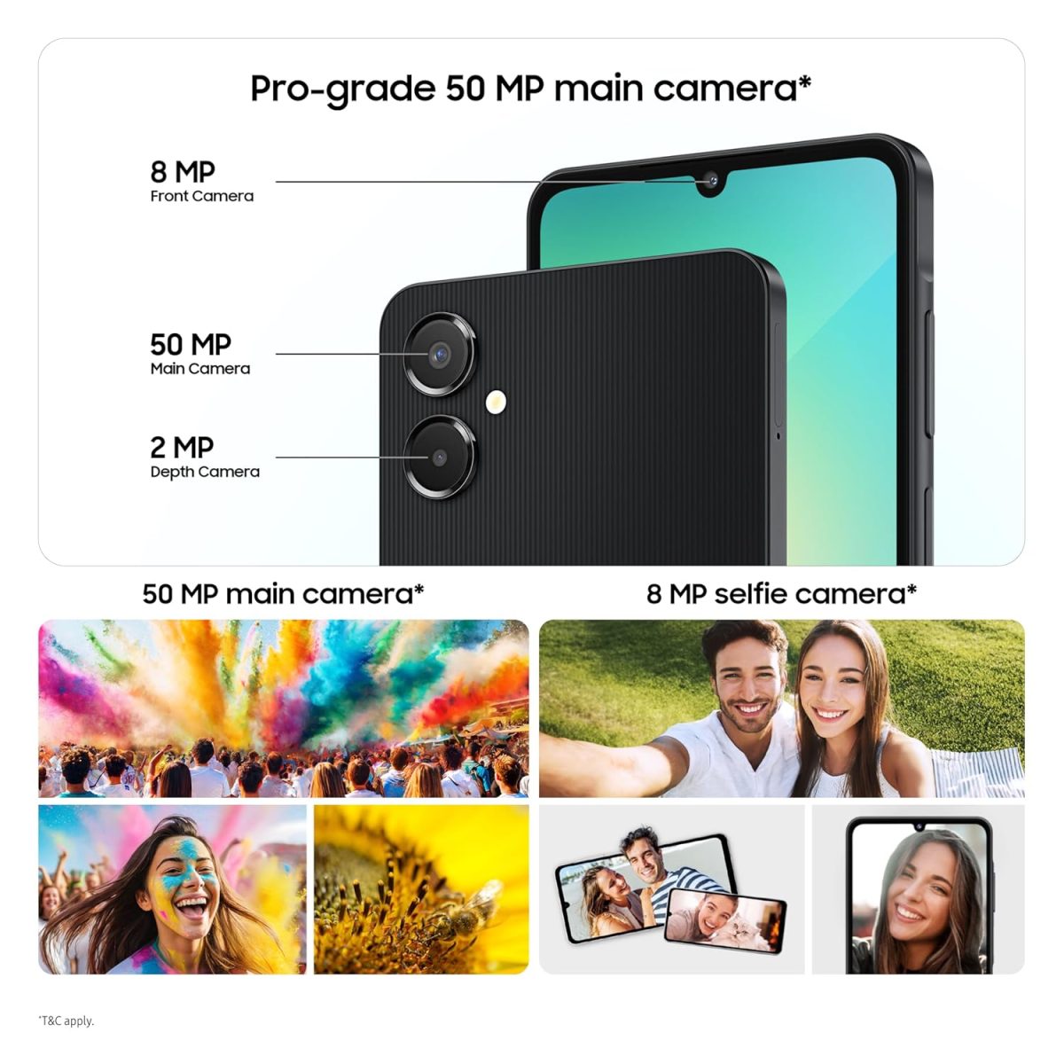 Samsung Galaxy A06 5G (Light Green, 4GB RAM, 128GB Storage) | 50MP Dual Camera | 4 Gen OS Upgrades | IP54 Rating | Voice Focus - Image 5