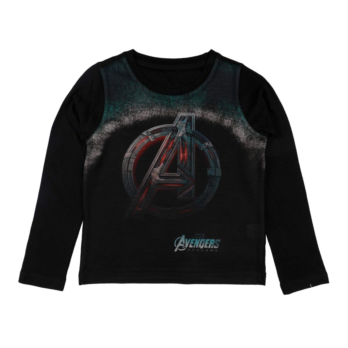 Marvel Avengers by Wear Your Mind Boy's Plain Regular Fit Long Sleeve Top (DMAF0098.2_Black1 8-9Y)
