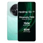 realme 13+ 5G Smartphone 8+128GB Speed Green, 6.67-inch Screen, 120Hz Display, 80W SuperVOOC, 5000mAh Battery, 50MP Camera, Dimensity 7300 Energy, IP65
