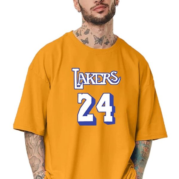 LEOTUDE Men's Cottonblend Half Sleeve Oversized T-Shirt for Man