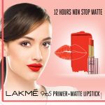 Lakme 9 to 5 Primer Matte Lip Color, Ruby Rush MR20, 3.6g - Image 7
