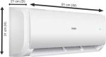 Haier Turbo Cool Plus 2023 Model 1 Ton 2 Star Split Extreme Temperature Cooling,Micro Antibacterial Filter AC - White (HS12T-TQS2BE-FS/HU12-2BE-FS, Copper Condenser) - Image 7