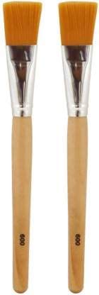 Face Pack and Facial Bleach Brush- Brown, Pack of 2
