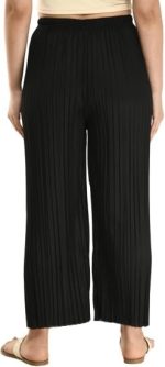 AALIT Women's Tailored Low Rise Palazzo Pants Combo (in, Alpha, XL, Black::Green) - Image 2