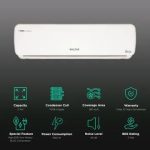 Voltas 2 Ton 3 Star, Inverter Split AC (Copper, LED Display, Anti-dust Filter, 2023 Model, 243V Vectra Plus, White) - Image 2