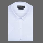 ACCOX Plain Solid Cotton Half Sleeves Regular Fit Formal Shirt for Men(GCR192) - Image 2