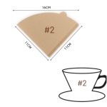 Cone Shaped Unbleached All Natural Coffee Filters, Coffee Filters - Size 02, Natural Paper Coffee Filter, No Blowout, Disposable for Pour Over and Drip Coffee Maker (2-4 Cup) 100 Count - Image 5