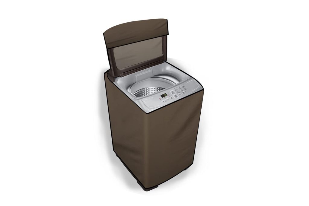 Stylista Washing Machine Cover Compatible for Whirlpool 7.5 kg Fully-Automatic Top Load 360 Degree Bloomwash Pro H 7.5 Beige Color