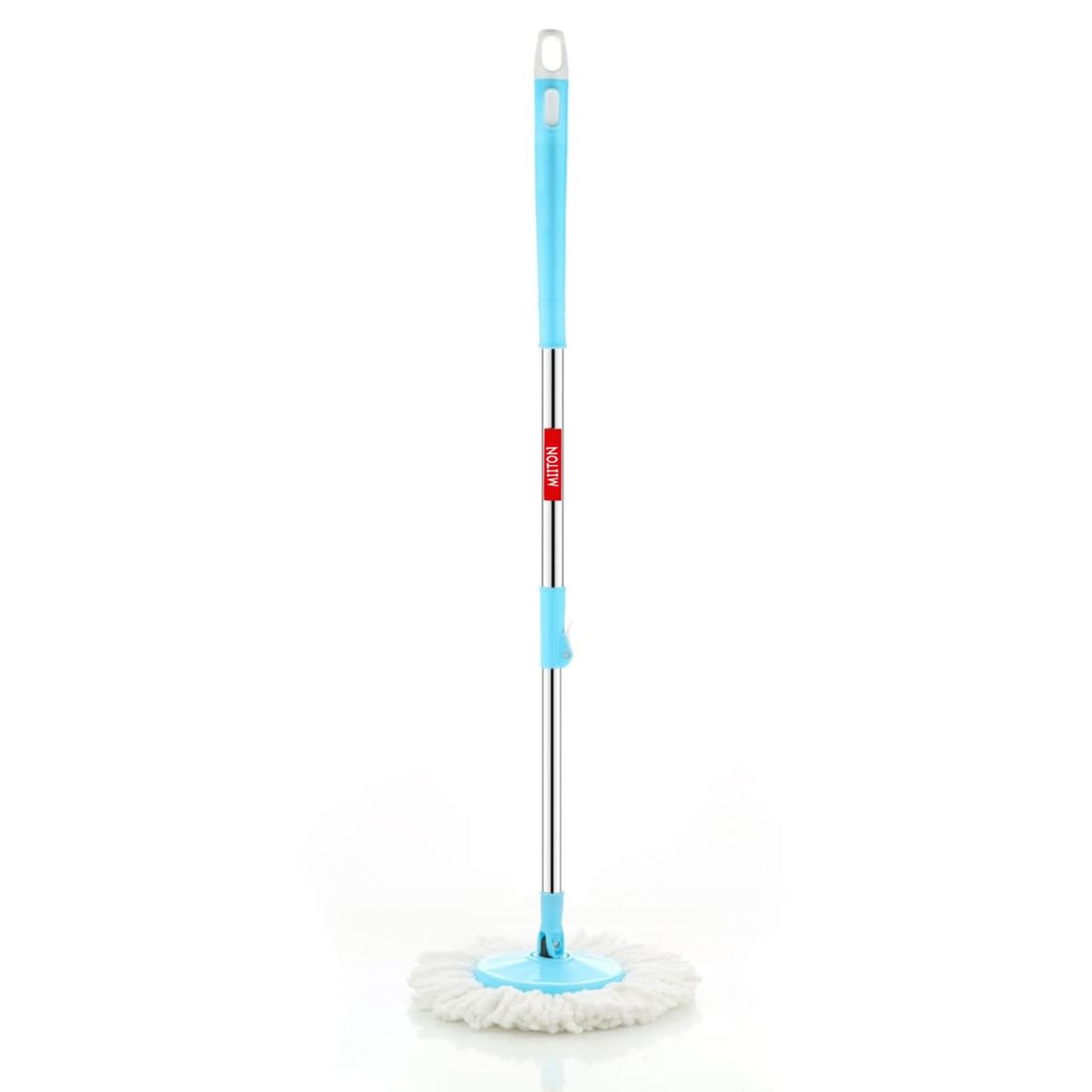 MIITON Stainless Steel Spin Mop Rod with Extendable Handle with Microfibers Refill,Aqua Green