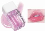 Korean Glossy Lip Gloss Oil with Shimmery Tinted Pink | Non-Sticky, Waterproof, Lipstick For Women | Crystal Jelly Transparent Clear lip oil Gloss