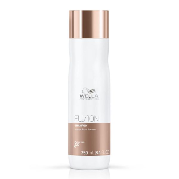 Wella Professionals Fusion Intense Repair Shampoo | For Damaged, Frizzy Hair | 250 ml | With Silk Amino Acids & Micronized Lipids | Vegan, Cruelty-free