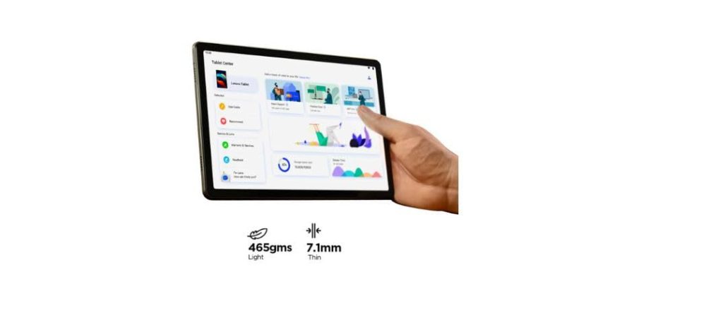 Lenovo Tab K11 Mediatek Helio G88; Octa-Core,4G Calling + WiFi,4GB RAM, 128GB Storage,13MP Front Camera,7040 Mah Battery-ZADG0041IN Model. TB33OXU, Multicolor