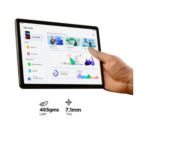 Lenovo Tab K11 Mediatek Helio G88; Octa-Core,4G Calling + WiFi,4GB RAM, 128GB Storage,13MP Front Camera,7040 Mah Battery-ZADG0041IN Model. TB33OXU, Multicolor