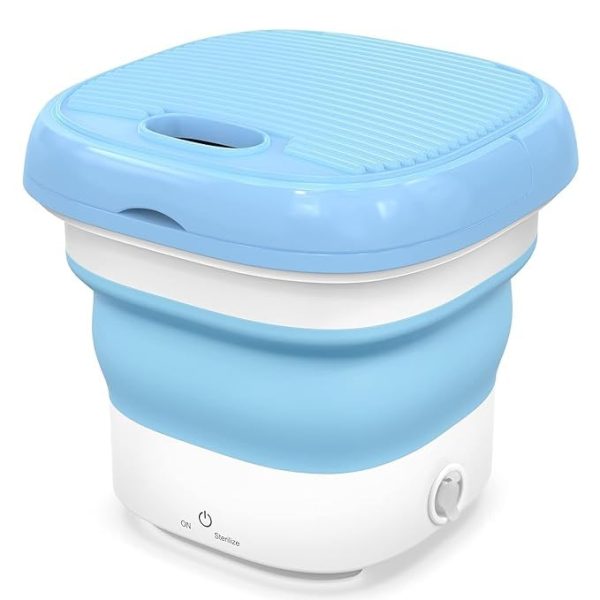 Rikriva Washing-Machine-Mini-Washer-High-with-Modes-Deep-Cleaning-for-Underwear-Baby-Clothes-or-Small-Items-Foldable-Washing-Machine-UV