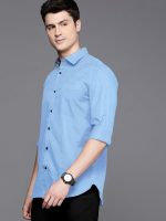 Pinkmint Men's Shirt Cotton BlendCasual Long Sleeve Formal Shirt Soild Formal Shirt for Men (Pack of 3) - Image 3
