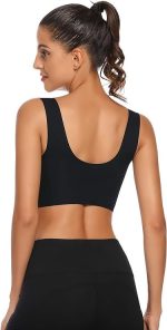 Fashiol Women’s Padded Bra Full Back Coverage Fitness Slip on Bra Push Up Breast Uplifting Sports Bra for Workout Gym and Yoga Bralette Tank Top Bras - 32 Till 42 - Image 2