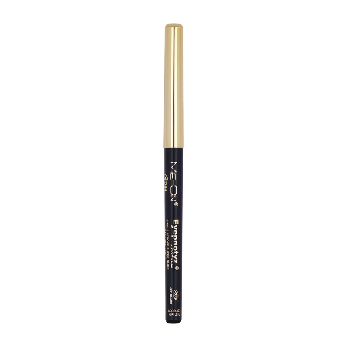ME-ON Eyepnotyz Auto Kajal I Smudgeproof I One Stroke Application I Water Resistant I Jet Black Pigment I 12H Stay - 0.35gm - Image 2