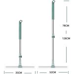Multifunctional Magic Broom Sweeper | Detachable Indoor Cleaning Broom | 180-Degree Rotatable Broom | Silicone Floor Broom with Extended Handle (2 in 1) with 2 PCS Wall Hooks - Image 9