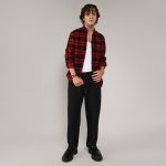 Campus Sutra Men's Cotton Comfort Fit Brushed Buffalo Check Shirtfor Casual Wear | Spread Collar | Long Sleeve | Button Closure | Shirt Crafted with for Everyday Wear - Image 5