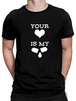 Bhains Ki Ankh Men's Printed Polyester T-Shirts with Short Sleeves and Round Neck