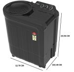 Whirlpool 7.5kg Semi-automatic Top Loading Washing Machine ACE 7.5 SUPER SOAK GREY DAZZLE (10 YR) - Image 3