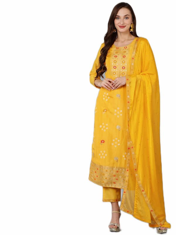 Vaamsi Women's Silk Blend Kurta Set