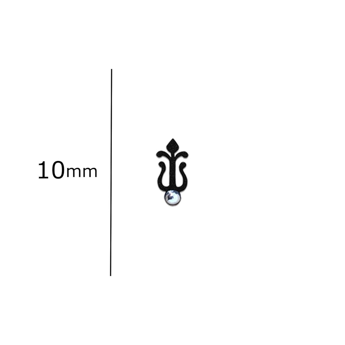 Comet Busters Different Designs Fancy Black Bindi (BIN655)(10mm) - Image 3