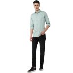Van Heusen Solid Casual Shirt for Men| Premium Cotton| Full Sleeves| Regular Fit |Breathable Fabric | - Image 5