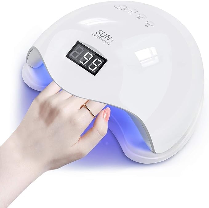 Sun UV 3-in-1 Gel Nail Polish UV Light Lamp, Nail Dryer Machine, And Nail Paint Dryer Machine - Professional Salon-quality Results At Home White UV Lamp For Nails Art