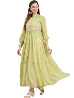 Juniper Women's Chiffon Layered and Tiered Kurta - Image 4