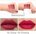 Matte Liquid Lipstick Set | Long-Lasting Waterproof Lip Colors | 4 Shades for All-Day Wear | Non-Drying, Highly Pigmented, Smudge-Proof Lip Makeup - Image 4