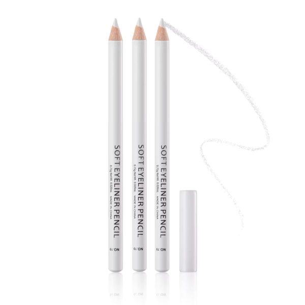 S.F.R. COLOR White Eyeliner Pencil | White Eye kajal and Skin marking Pencil |Smudge Proof, Waterproof, Pack of 3