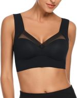 Fashiol Women’s Padded Bra Full Back Coverage Fitness Slip on Bra Push Up Breast Uplifting Sports Bra for Workout Gym and Yoga Bralette Tank Top Bras - 32 Till 42 - Image 4