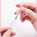 Red Square 3Pcs Clear Lip Brushes Silicone Lip Applicator Brush Reusable Lip Mask Applicator Lip Scrub Brushes Crystal Makeup Brushes Lipstick Applicator Brushes Makeup Brushes and Tools - Image 4