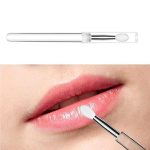 Red Square 3Pcs Clear Lip Brushes Silicone Lip Applicator Brush Reusable Lip Mask Applicator Lip Scrub Brushes Crystal Makeup Brushes Lipstick Applicator Brushes Makeup Brushes and Tools - Image 2