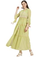 Juniper Women's Chiffon Layered and Tiered Kurta - Image 6