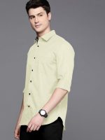 Pinkmint Men's Shirt Cotton BlendCasual Long Sleeve Formal Shirt Soild Formal Shirt for Men (Pack of 3) - Image 4