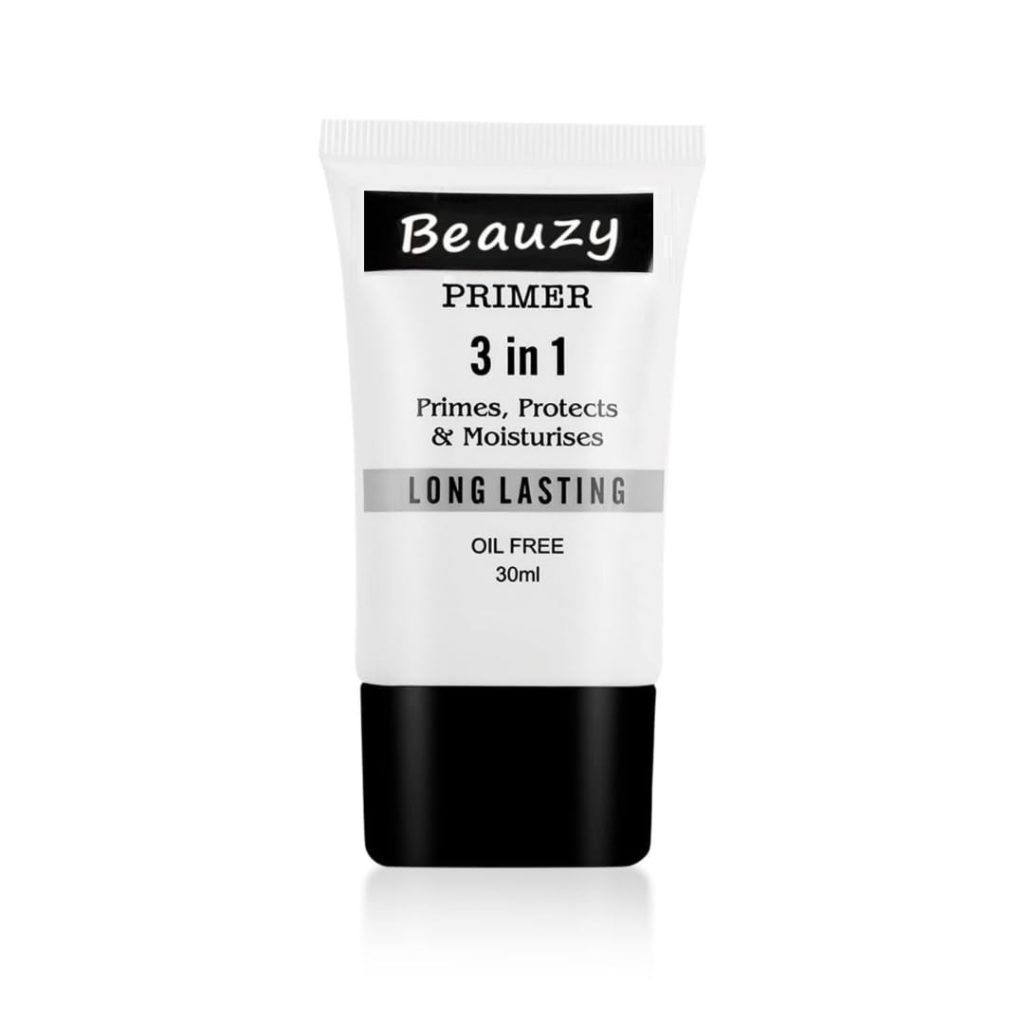 Primer 3 in 1 for Face Makeup | Hydrating, Lightweight & Long- Lasting | All Skin Types | Oil-Free | Minimises Pores | Toxic & Cruelty Free | 30ml