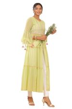 Juniper Women's Chiffon Layered and Tiered Kurta - Image 3