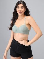 Narsingha Dreams Women's Cotton Blend Lightly Padded Half Cup Wirefree T-Shirt Bra Combo Pack of 4 - Image 8