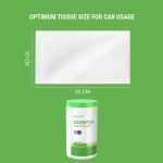 Perisafe Essential Car Tissues Pack of 5 (50 pulls 2 ply–250 pulls) | Fits in All Type of Car Cup Holder| Easily Accessible |Soft, Eco Friendly & Chemical Free |1 Canister of 50 pulls + 4 Refill - Image 6