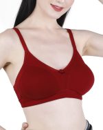 D DIVINE Reason for million smiles Women's Cotton-Lycra Non-Padded Non-Wired Full Coverage Bra with Broad Shoulder Straps Combo Pack of 3 - Image 4