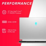 Alienware X14 R2 Gaming Laptop - 14" QHD+ 165Hz Display, 13th Gen Intel Core i7-13620H, 32GB LPDDR5, 1TB SSD, NVIDIA RTX 4060 8GB, Win 11, Alienware X Series AlienFX Keyboard, 1.91 kg, Lunar Silver - Image 6
