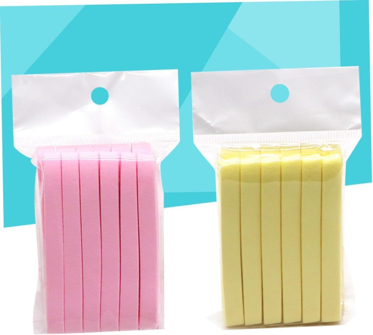 Mapperz Facial Cleaning Wash Puff Sponge Stick Face Cleansing Pad Sponge For Face Cleaning - Pack of 1 (12 sticks) Multicolor - Image 2