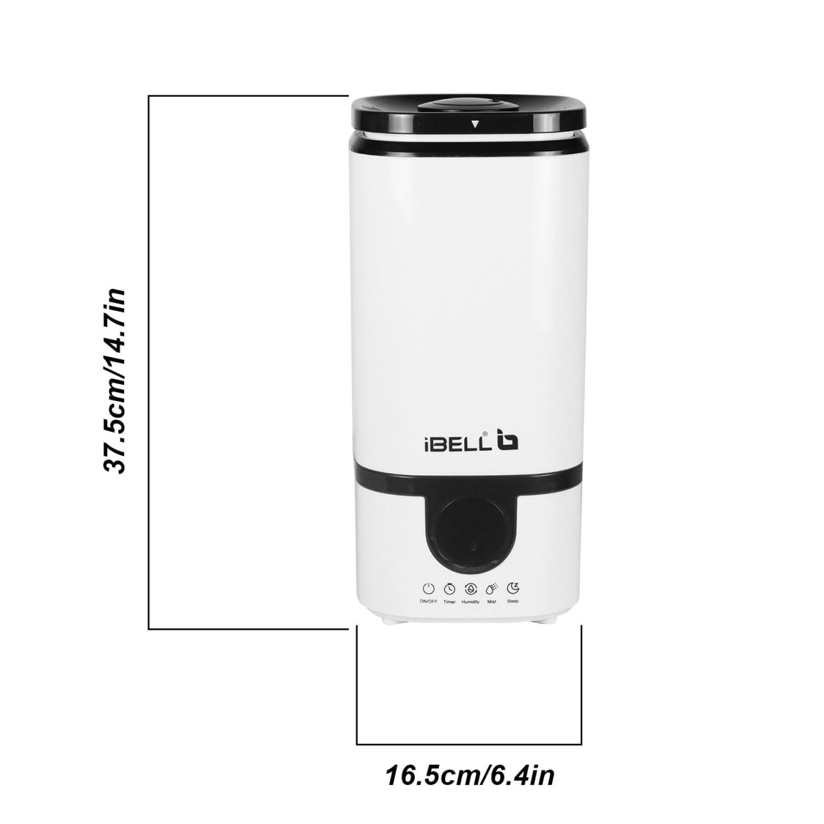 iBELL Humidifier for room with Remote, Digital display, 4.5L, Ultrasonic, Adjustable Mist Output, Super Quiet 360° Nozzle, Lasts Up To 24 Hrs, Essential Oil Diffuser, HU450RB (White) - Image 6