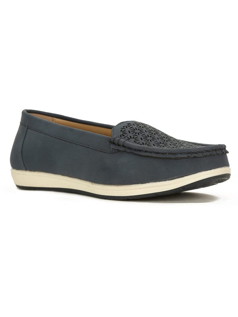 Bata Women Mario Loafers, Grey, (5512609)